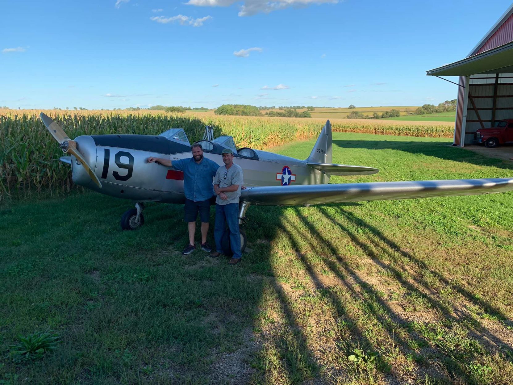 Fairchild PT-19 Wisconsin dairy farm